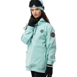 Siroko Pullover Water Repellent Ski Snowboard Jacket Softshell Micro Fleece Line